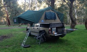 Holden Colorado with Hannibal Safari Rooftop Tent